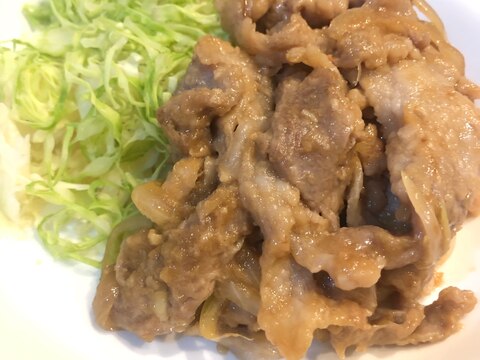 簡単♡豚コマ肉の生姜焼き